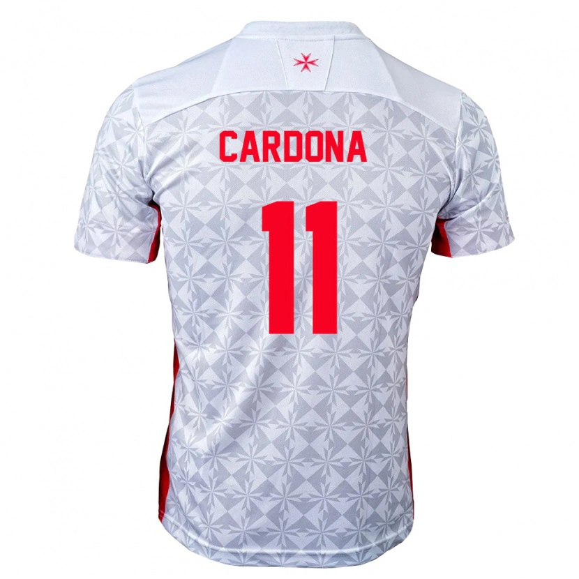 Danxen Dětské Malta Irvin Cardona #11 Šedá Bílá Červená Daleko Hráčské Dresy 26-28 Dres