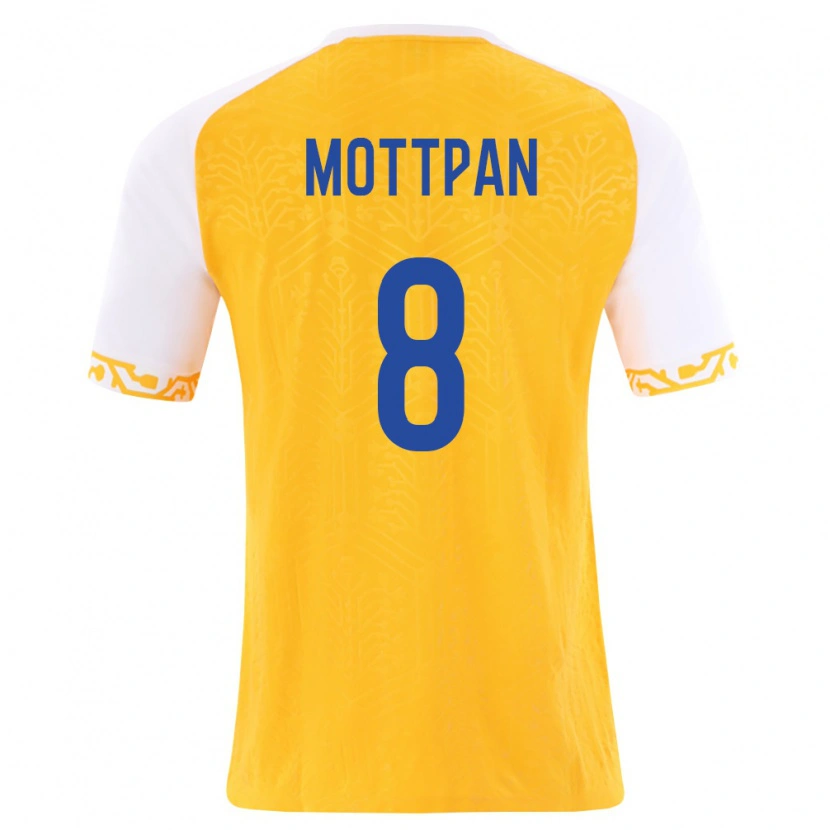 Danxen Dětské Moldavsko Nikita Motpan #8 Žlutá Bílá Daleko Hráčské Dresy 26-28 Dres