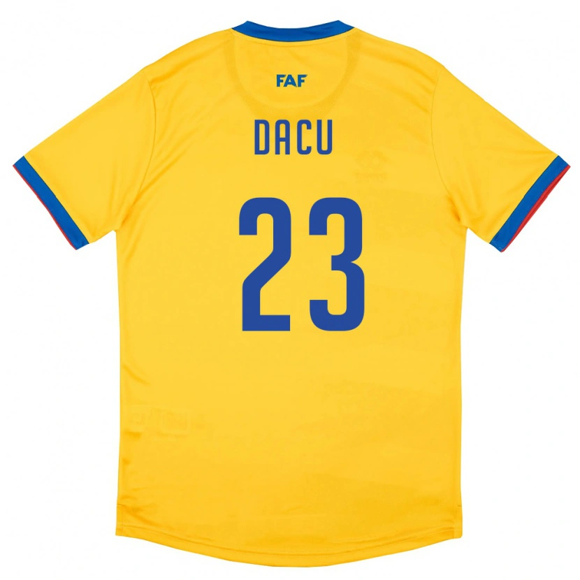 Danxen Dětské Andorra Dacu #23 Žlutá Modrá Červená Daleko Hráčské Dresy 26-28 Dres