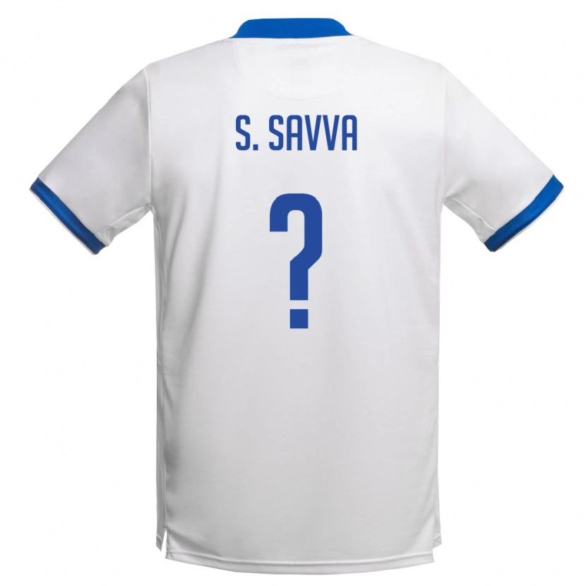 Danxen Dětské Kypr Savvas Savva #0 Bílá Královská Modrá Daleko Hráčské Dresy 26-28 Dres
