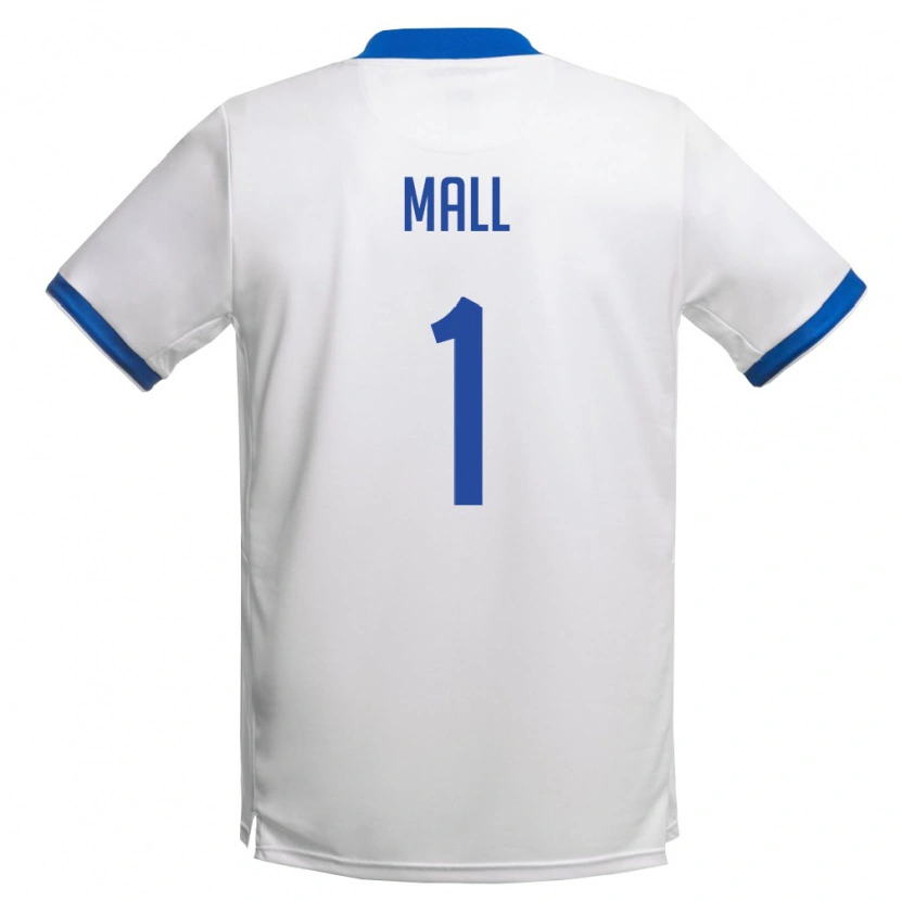 Danxen Dětské Kypr Joël Mall #1 Bílá Královská Modrá Daleko Hráčské Dresy 26-28 Dres