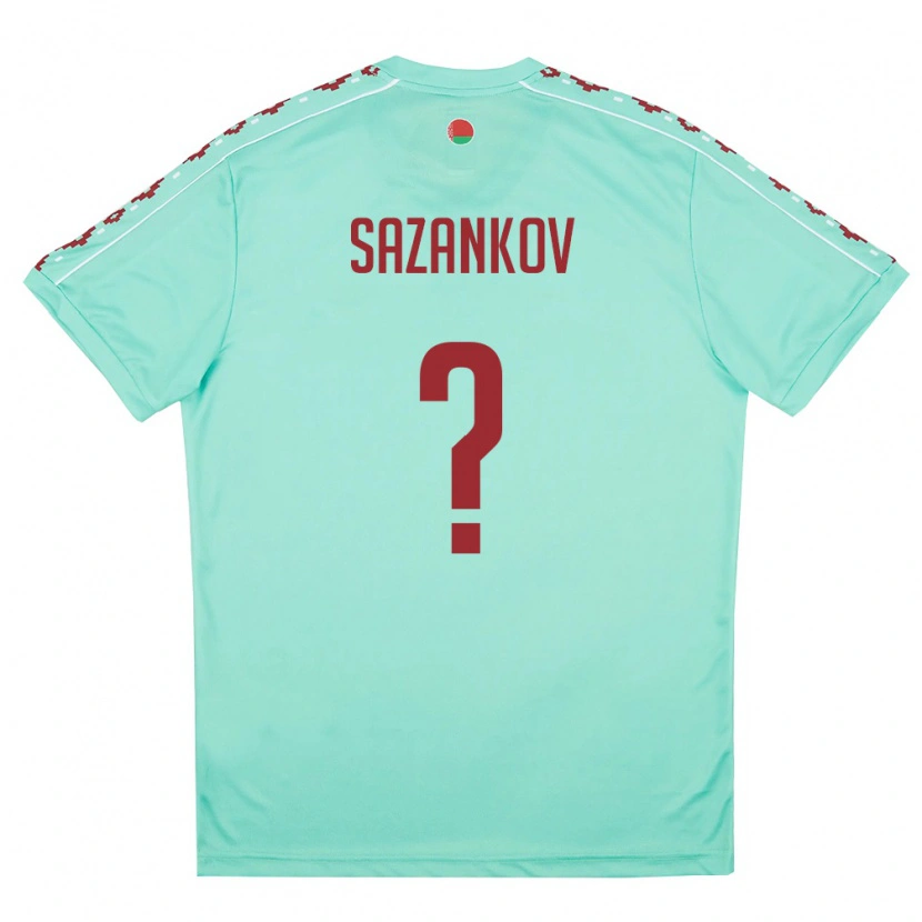 Danxen Dětské Bělorusko Timofey Sazankov #0 Světle Zelená Vínová Daleko Hráčské Dresy 26-28 Dres