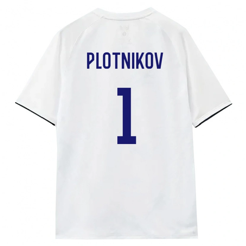 Danxen Dětské Rusko Egor Plotnikov #1 Bílá Hnědá Černá Daleko Hráčské Dresy 26-28 Dres