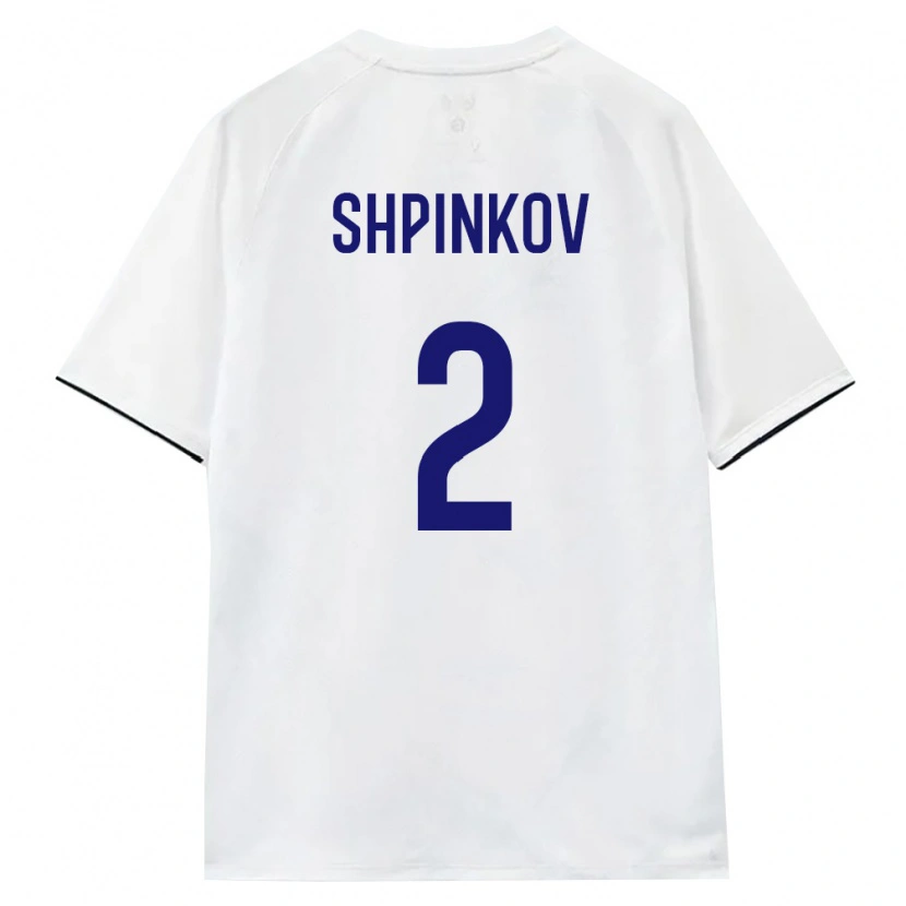 Danxen Dětské Rusko Artem Shpinkov #2 Bílá Hnědá Černá Daleko Hráčské Dresy 26-28 Dres
