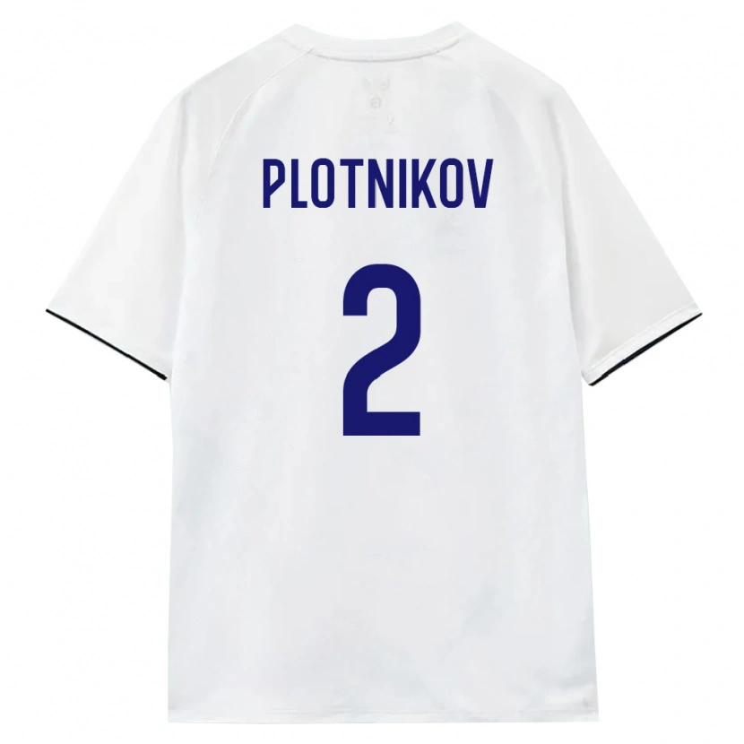 Danxen Dětské Rusko Daniil Plotnikov #2 Bílá Hnědá Černá Daleko Hráčské Dresy 26-28 Dres