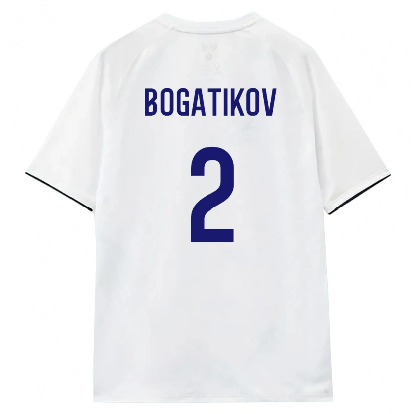 Danxen Dětské Rusko Denis Bogatikov #2 Bílá Hnědá Černá Daleko Hráčské Dresy 26-28 Dres