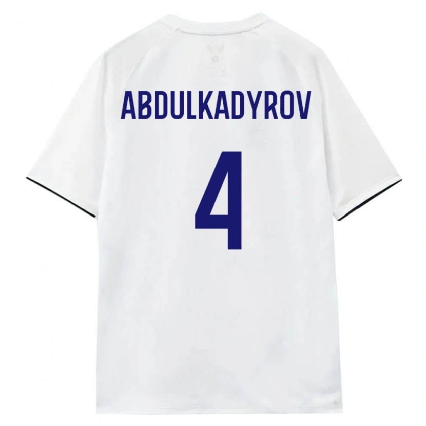Danxen Dětské Rusko Dzhamalutdin Abdulkadyrov #4 Bílá Hnědá Černá Daleko Hráčské Dresy 26-28 Dres