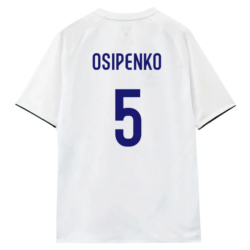 Danxen Dětské Rusko Maksim Osipenko #5 Bílá Hnědá Černá Daleko Hráčské Dresy 26-28 Dres