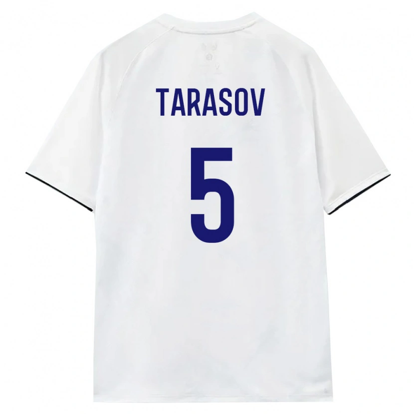Danxen Dětské Rusko Aleksandr Tarasov #5 Bílá Hnědá Černá Daleko Hráčské Dresy 26-28 Dres