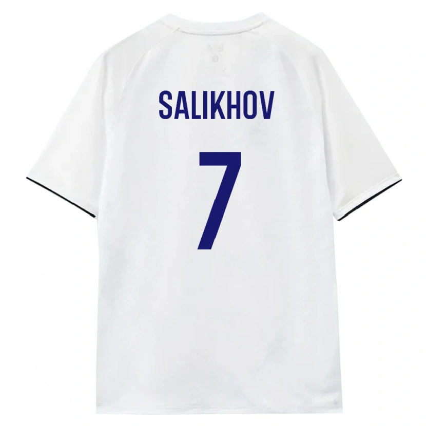 Danxen Dětské Rusko Leonid Salikhov #7 Bílá Hnědá Černá Daleko Hráčské Dresy 26-28 Dres