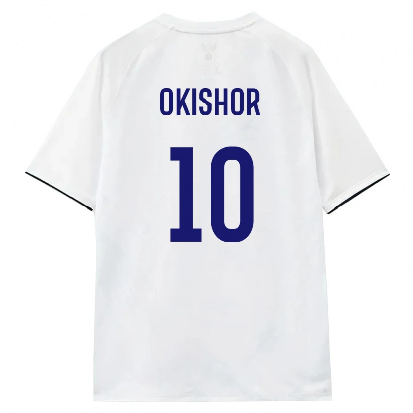 Danxen Dětské Rusko Viktor Okishor #10 Bílá Hnědá Černá Daleko Hráčské Dresy 26-28 Dres