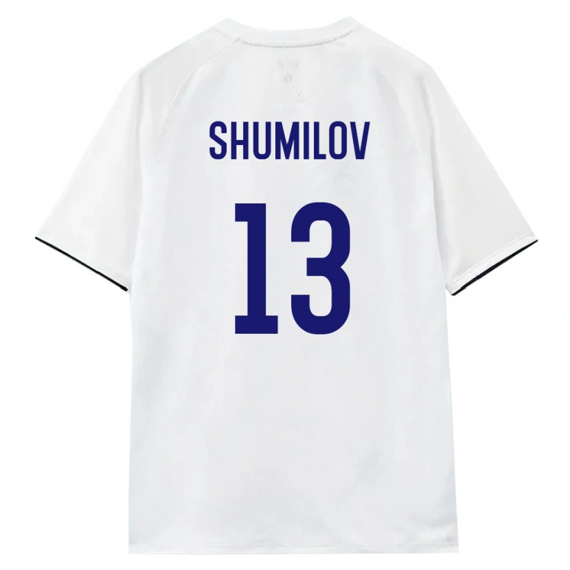 Danxen Dětské Rusko Saveliy Shumilov #13 Bílá Hnědá Černá Daleko Hráčské Dresy 26-28 Dres
