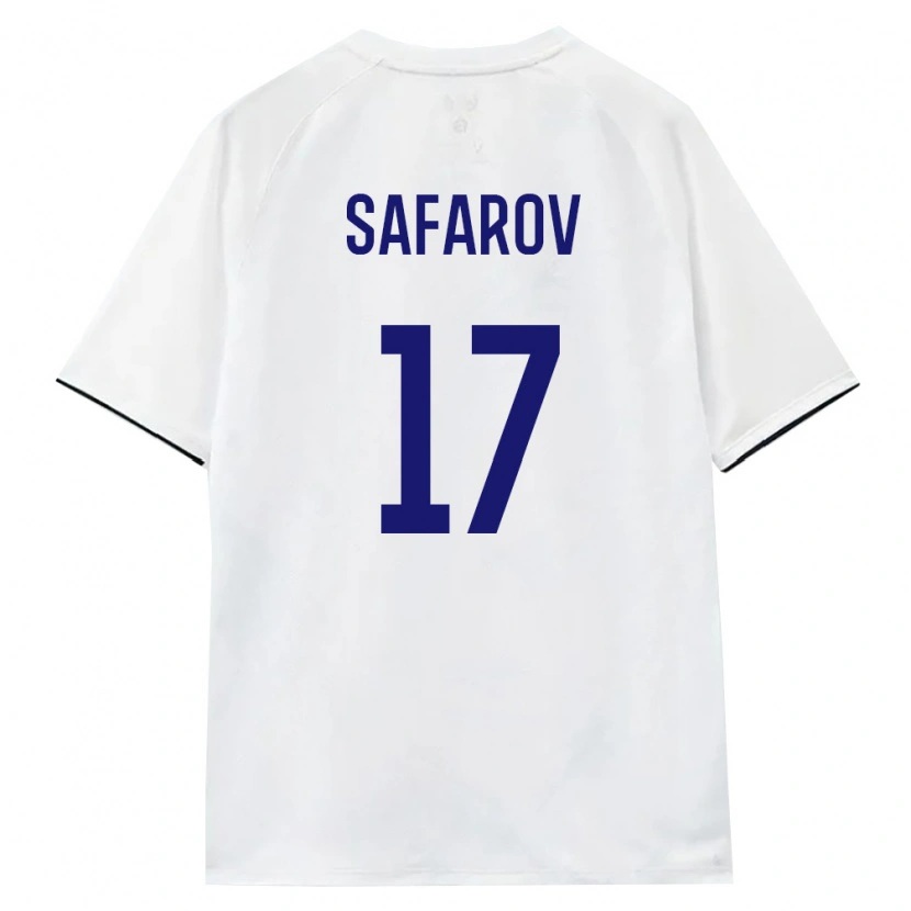 Danxen Dětské Rusko Mukhamad Safarov #17 Bílá Hnědá Černá Daleko Hráčské Dresy 26-28 Dres