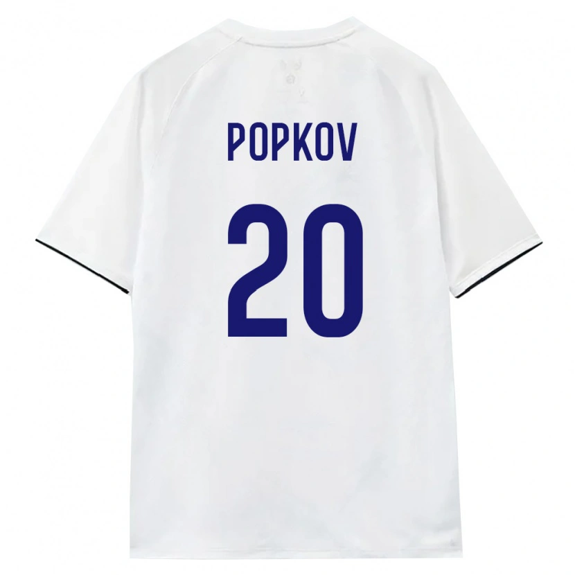 Danxen Dětské Rusko Danila Popkov #20 Bílá Hnědá Černá Daleko Hráčské Dresy 26-28 Dres