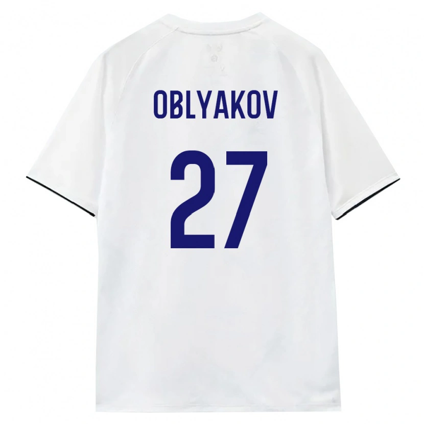 Danxen Dětské Rusko Ivan Oblyakov #27 Bílá Hnědá Černá Daleko Hráčské Dresy 26-28 Dres