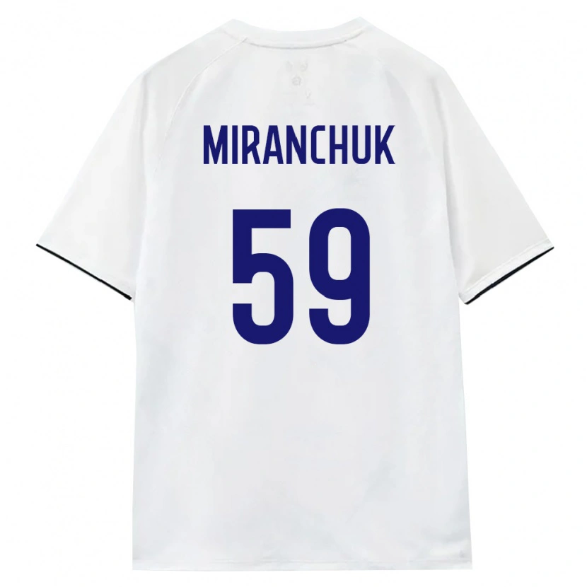 Danxen Dětské Rusko Aleksey Miranchuk #59 Bílá Hnědá Černá Daleko Hráčské Dresy 26-28 Dres