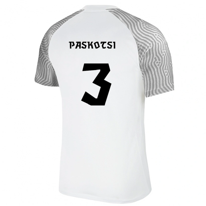 Danxen Dětské Estonsko Maksim Paskotsi #3 Bílá Šedá Daleko Hráčské Dresy 26-28 Dres