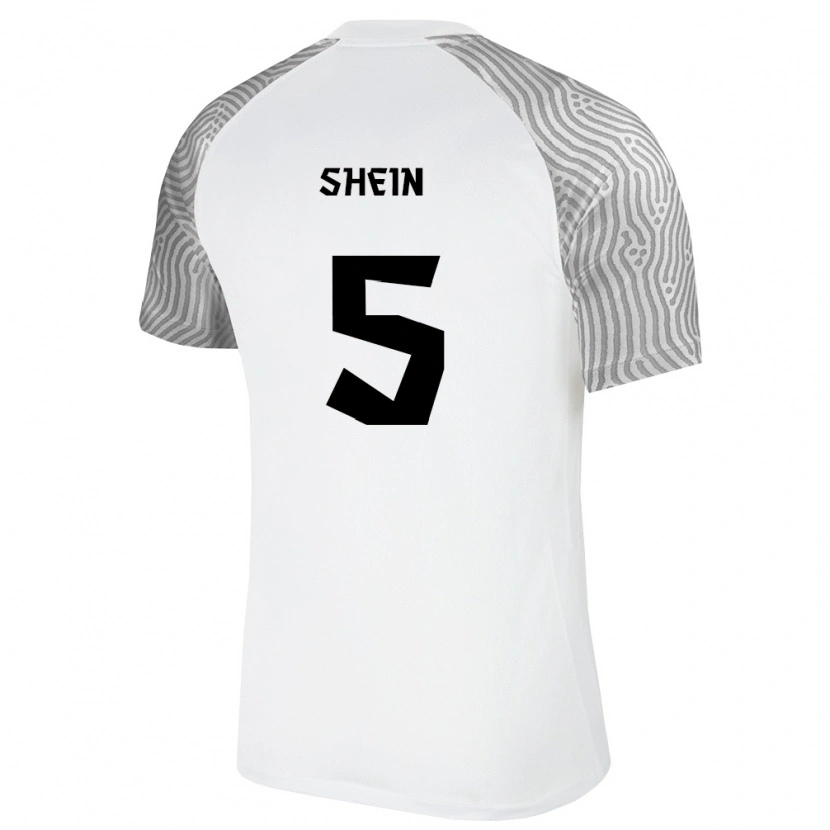 Danxen Dětské Estonsko Rocco Shein #5 Bílá Šedá Daleko Hráčské Dresy 26-28 Dres