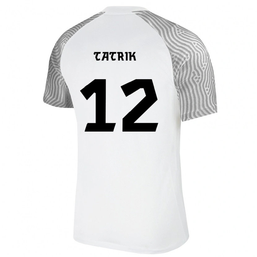 Danxen Dětské Estonsko Andero Tatrik #12 Bílá Šedá Daleko Hráčské Dresy 26-28 Dres