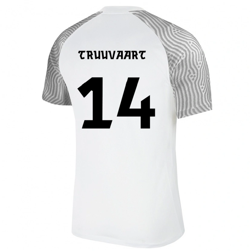 Danxen Dětské Estonsko Artjom Truuväärt #14 Bílá Šedá Daleko Hráčské Dresy 26-28 Dres