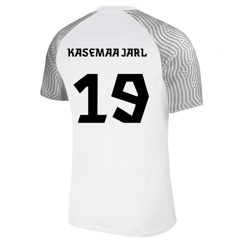 Danxen Dětské Estonsko Markus Kasemaa Jarl #19 Bílá Šedá Daleko Hráčské Dresy 26-28 Dres