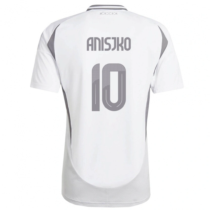 Danxen Dětské Lotyšsko Danni Anisjko #10 Bílá Tmavě Šedá Daleko Hráčské Dresy 26-28 Dres