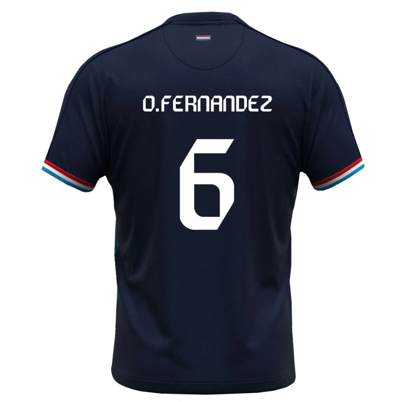 Danxen Dětské Lucembursko Oriol Fernandez Berenguer #6 Královská Modrá Červená Daleko Hráčské Dresy 26-28 Dres