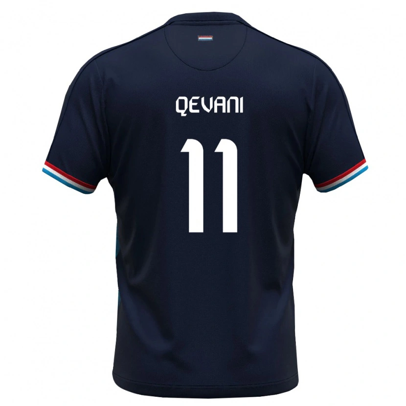 Danxen Dětské Lucembursko Arnold Qevani #11 Královská Modrá Červená Daleko Hráčské Dresy 26-28 Dres