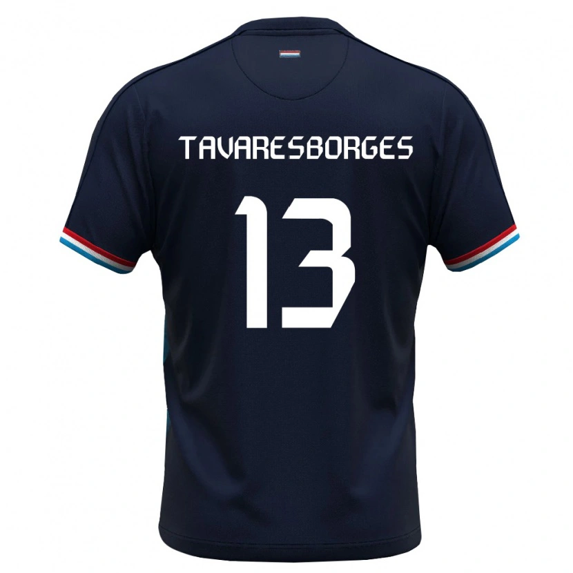Danxen Dětské Lucembursko Helmer Tavares Borges #13 Královská Modrá Červená Daleko Hráčské Dresy 26-28 Dres