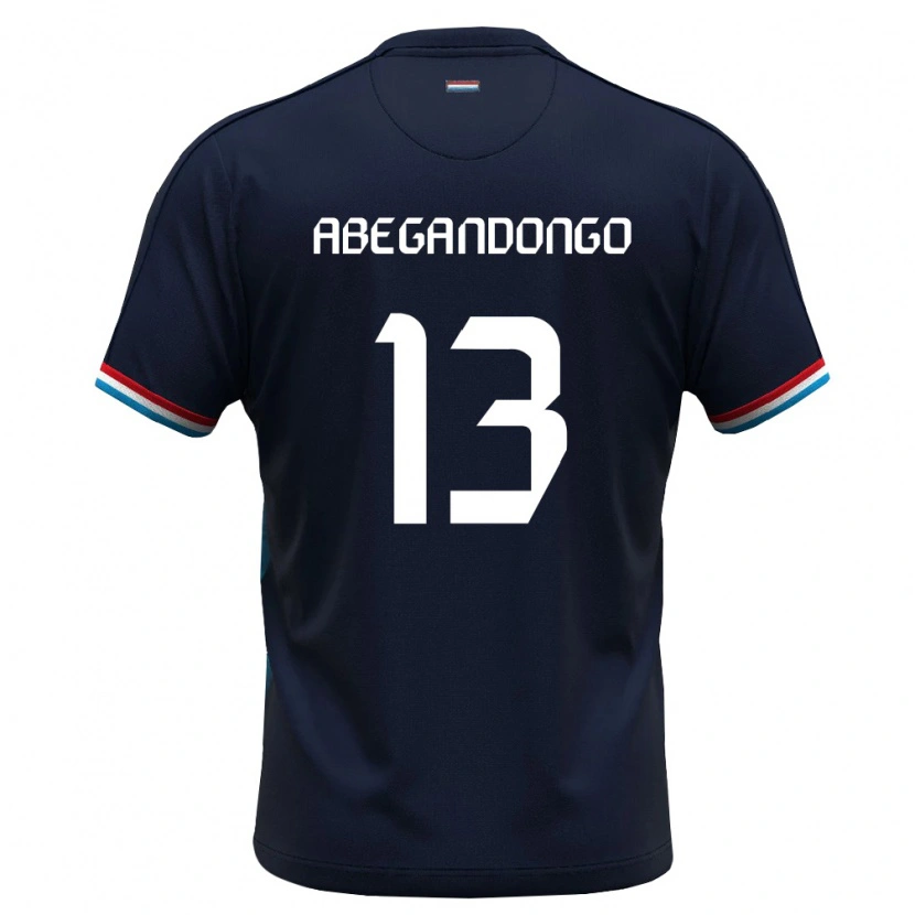 Danxen Dětské Lucembursko Prince Abega Ndongo #13 Královská Modrá Červená Daleko Hráčské Dresy 26-28 Dres