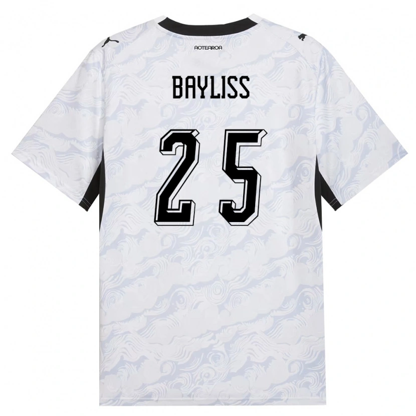 Danxen Dětské Nový Zéland Lachlan Bayliss #25 Černá Bílá Daleko Hráčské Dresy 26-28 Dres