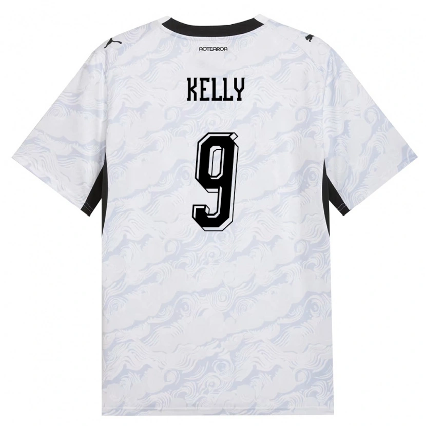 Danxen Dětské Nový Zéland Keegan Kelly #9 Černá Bílá Daleko Hráčské Dresy 26-28 Dres