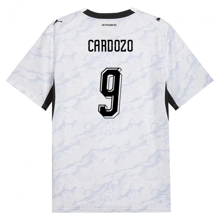 Danxen Dětské Nový Zéland Justin Cardozo #9 Černá Bílá Daleko Hráčské Dresy 26-28 Dres