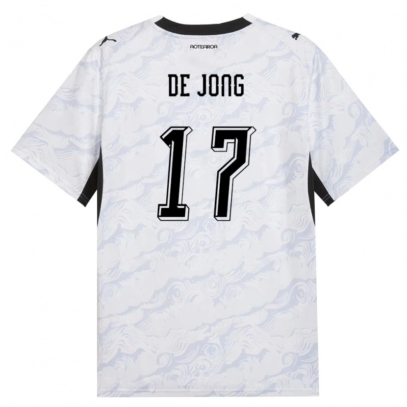 Danxen Dětské Nový Zéland Andre De Jong #17 Černá Bílá Daleko Hráčské Dresy 26-28 Dres