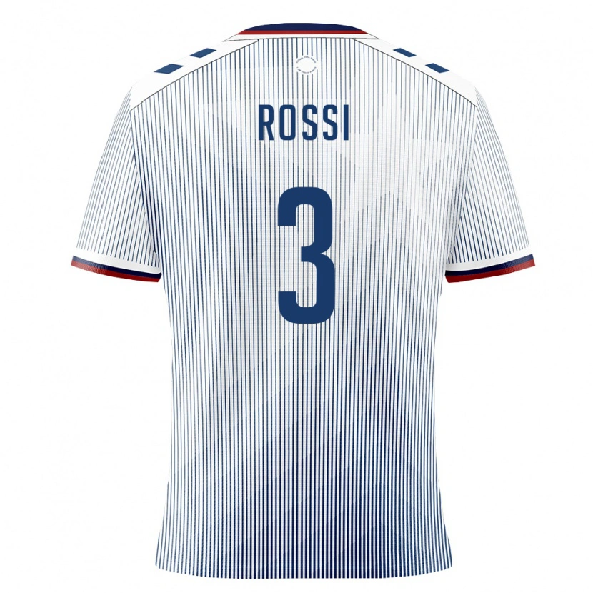 Danxen Dětské Portoriko Diego Rossi #3 Královská Modrá Bílá Daleko Hráčské Dresy 26-28 Dres