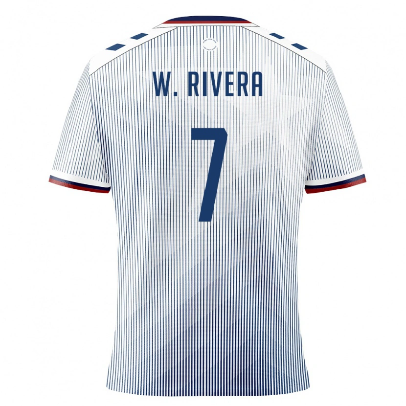 Danxen Dětské Portoriko Wilfredo Rivera #7 Královská Modrá Bílá Daleko Hráčské Dresy 26-28 Dres