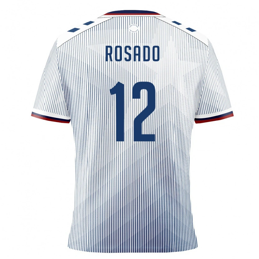 Danxen Dětské Portoriko Ruben Rosado #12 Královská Modrá Bílá Daleko Hráčské Dresy 26-28 Dres