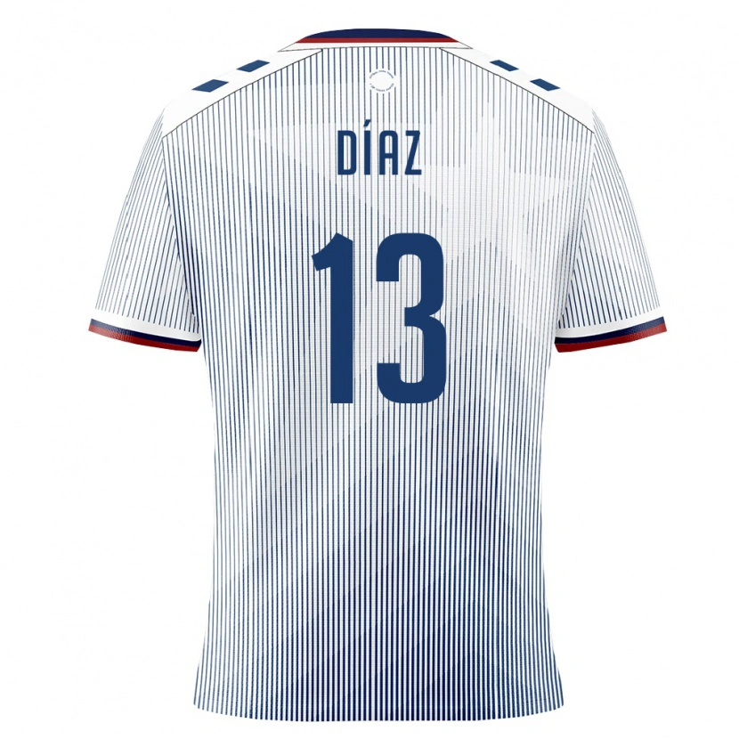Danxen Dětské Portoriko Gerald Díaz #13 Královská Modrá Bílá Daleko Hráčské Dresy 26-28 Dres