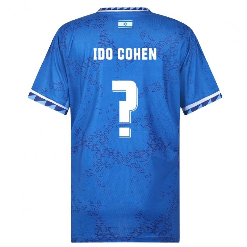 Danxen Dětské Izrael Ido Cohen #0 Modrá Bílá Daleko Hráčské Dresy 26-28 Dres