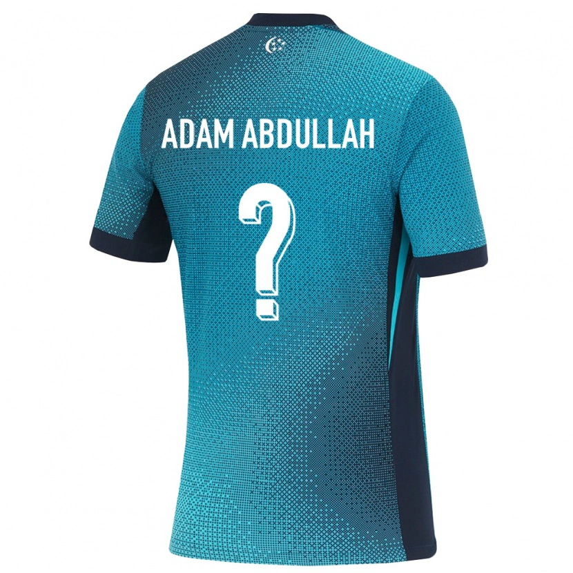 Danxen Dětské Singapur Nur Adam Abdullah #0 Tmavě Tyrkysová Černá Daleko Hráčské Dresy 26-28 Dres