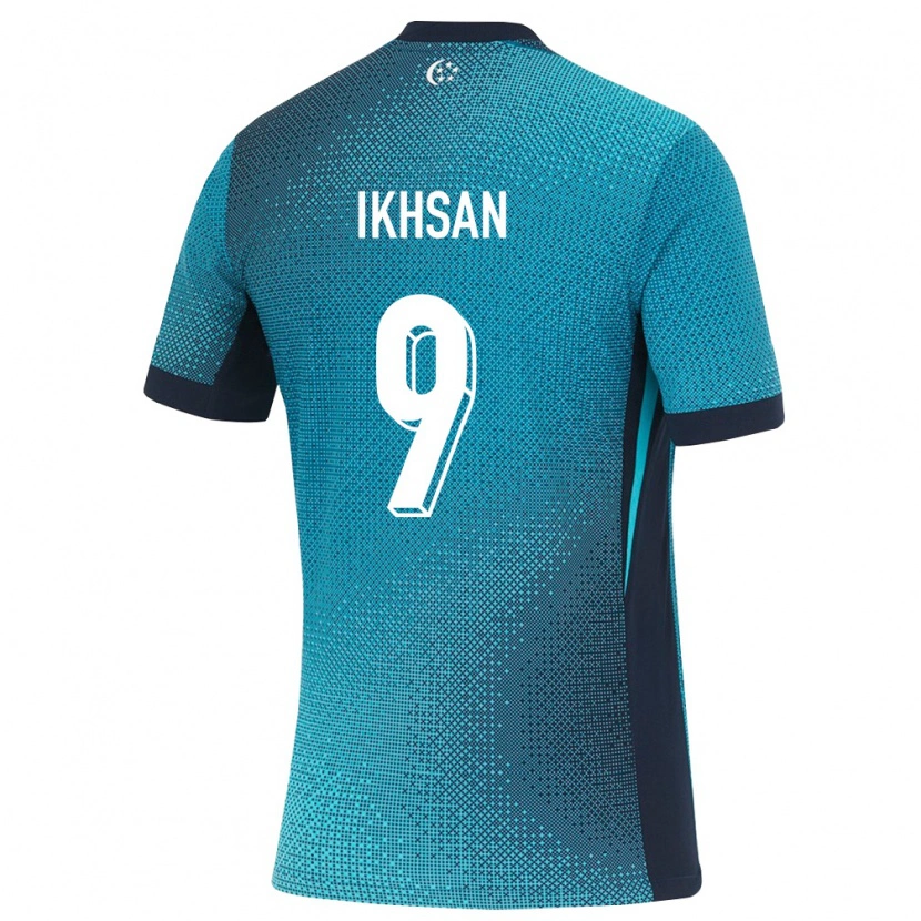 Danxen Dětské Singapur Ikhsan Fandi #9 Tmavě Tyrkysová Černá Daleko Hráčské Dresy 26-28 Dres