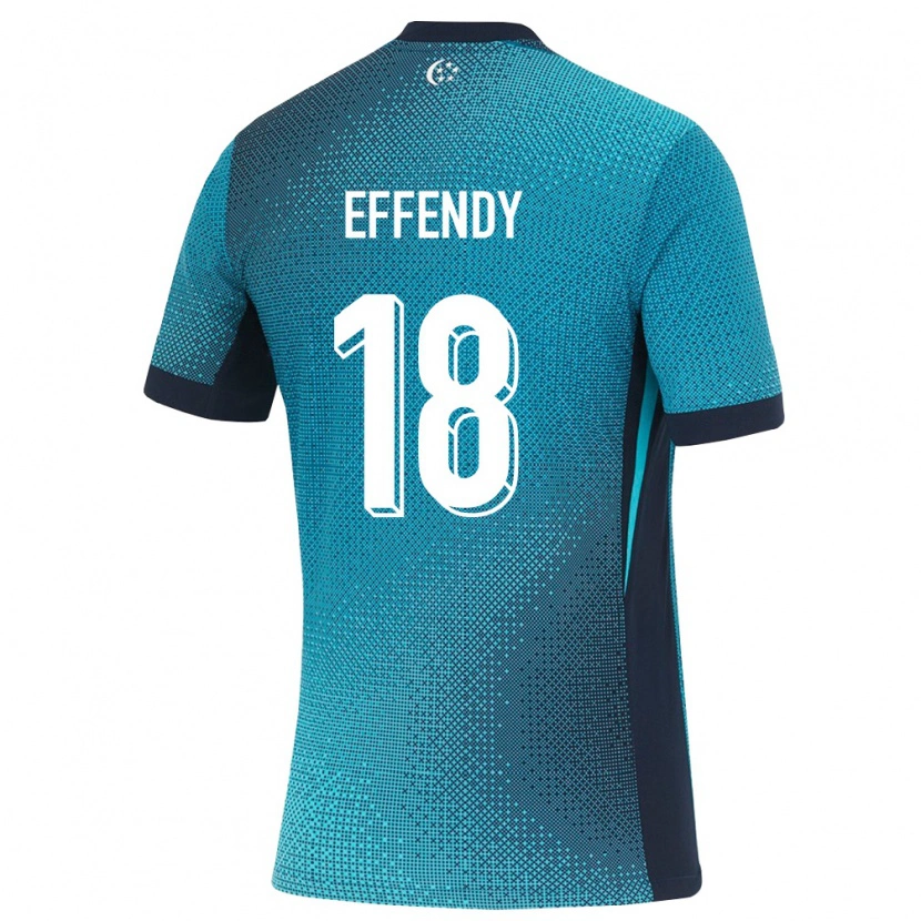 Danxen Dětské Singapur Ryan Effendy #18 Tmavě Tyrkysová Černá Daleko Hráčské Dresy 26-28 Dres