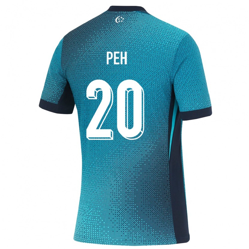 Danxen Dětské Singapur Rae Peh #20 Tmavě Tyrkysová Černá Daleko Hráčské Dresy 26-28 Dres