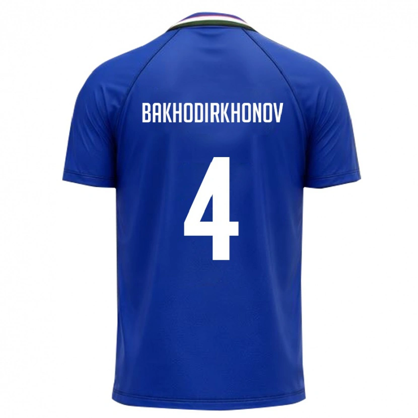 Danxen Pánské Uzbekistán Muminkhon Bakhodirkhonov #4 Královská Modrá Bílá Domů Hráčské Dresy 26-28 Dres