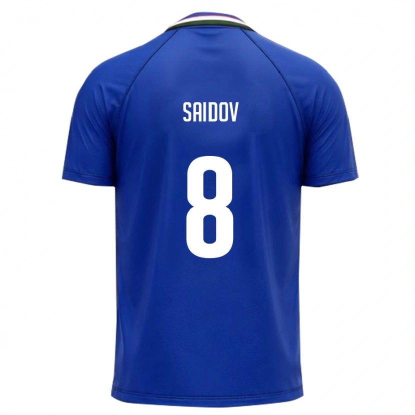 Danxen Pánské Uzbekistán Abdusamad Saidov #8 Královská Modrá Bílá Domů Hráčské Dresy 26-28 Dres