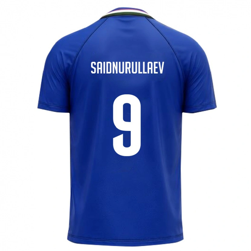 Danxen Pánské Uzbekistán Saidumarkhon Saidnurullaev #9 Královská Modrá Bílá Domů Hráčské Dresy 26-28 Dres