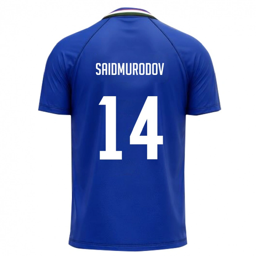 Danxen Pánské Uzbekistán Bekhruz Saidmurodov #14 Královská Modrá Bílá Domů Hráčské Dresy 26-28 Dres