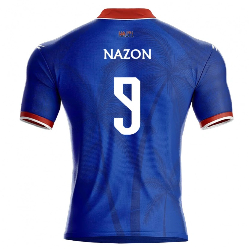 Danxen Pánské Haiti Duckens Nazon #9 Modrá Červená Bílá Domů Hráčské Dresy 26-28 Dres