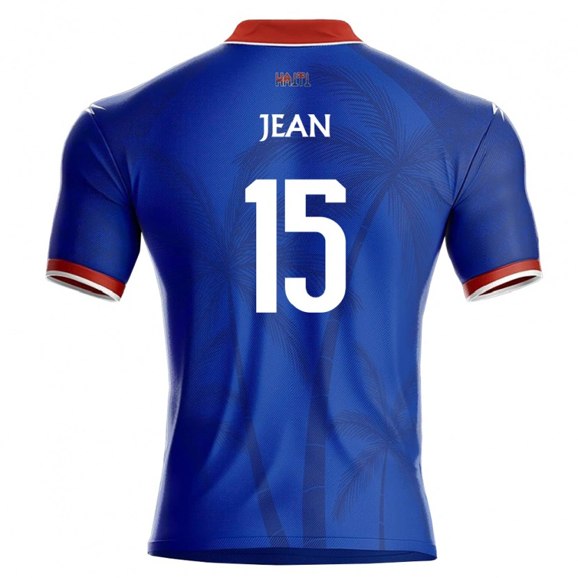 Danxen Pánské Haiti Mikenlove Jean #15 Modrá Červená Bílá Domů Hráčské Dresy 26-28 Dres