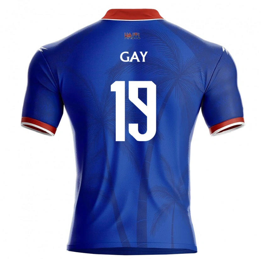 Danxen Pánské Haiti Ganael Gay #19 Modrá Červená Bílá Domů Hráčské Dresy 26-28 Dres